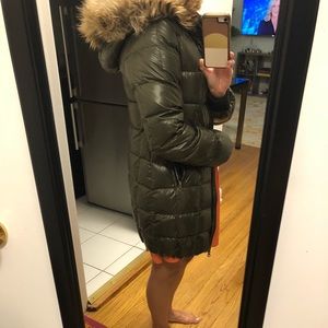 Duvetica army green coat